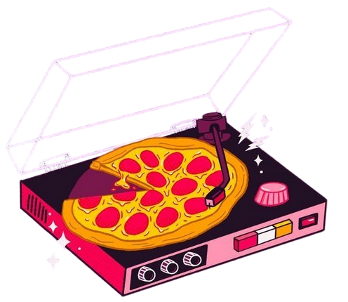 A pizza illustration
